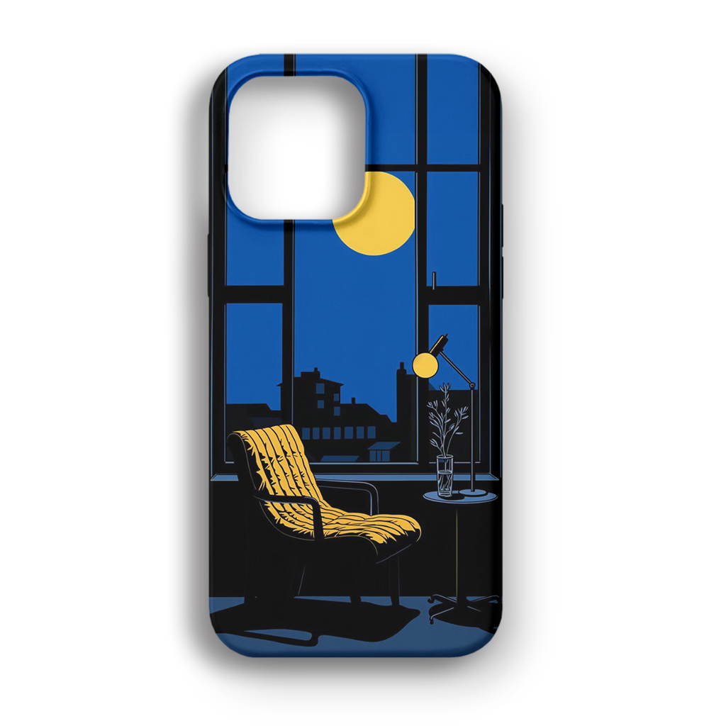 Cozy Night Window - Lüks Kadife İç Kaplamalı Koruyucu Kılıf (K 114)