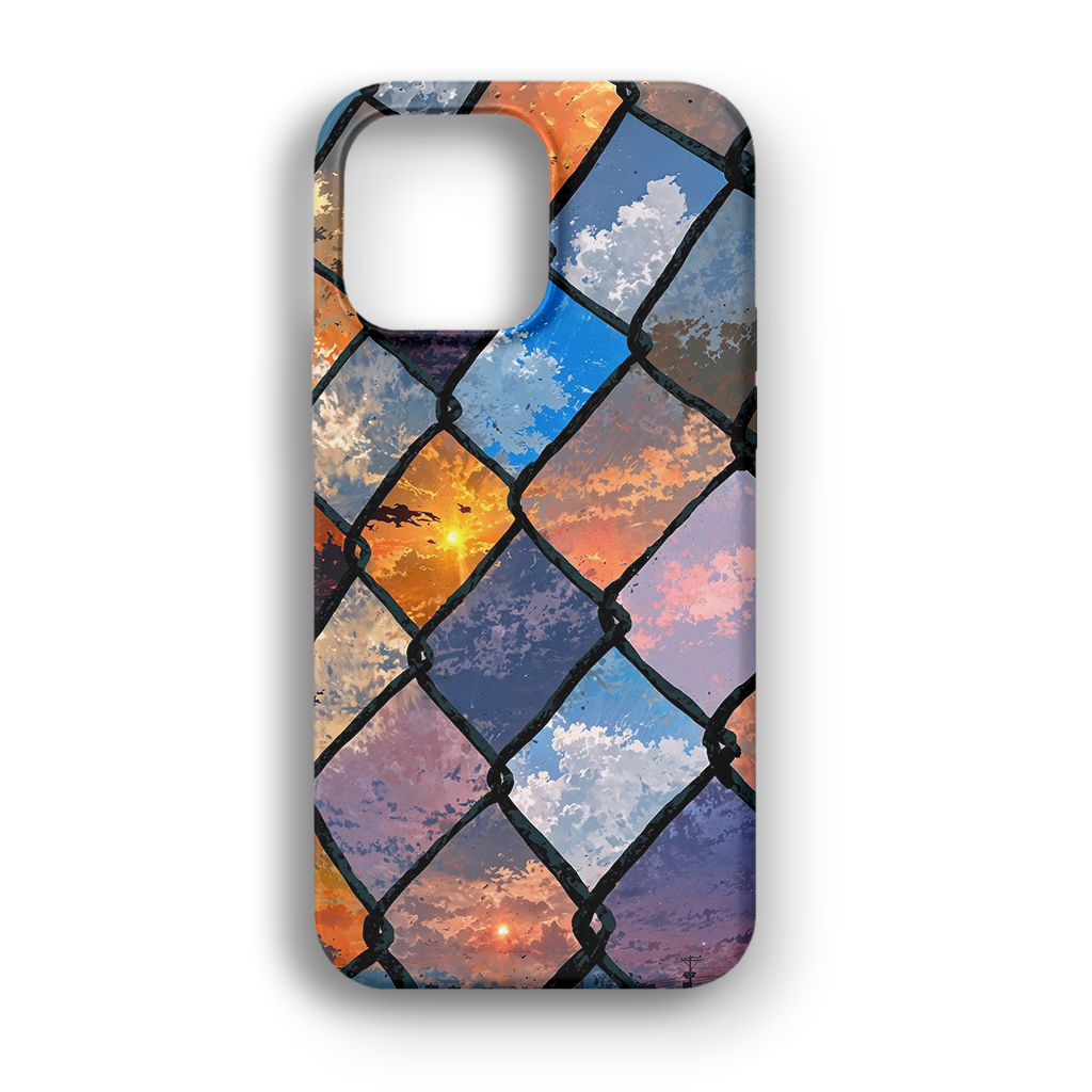Chain Link Sunset - Lüks Kadife İç Kaplamalı Koruyucu Kılıf (K 126)