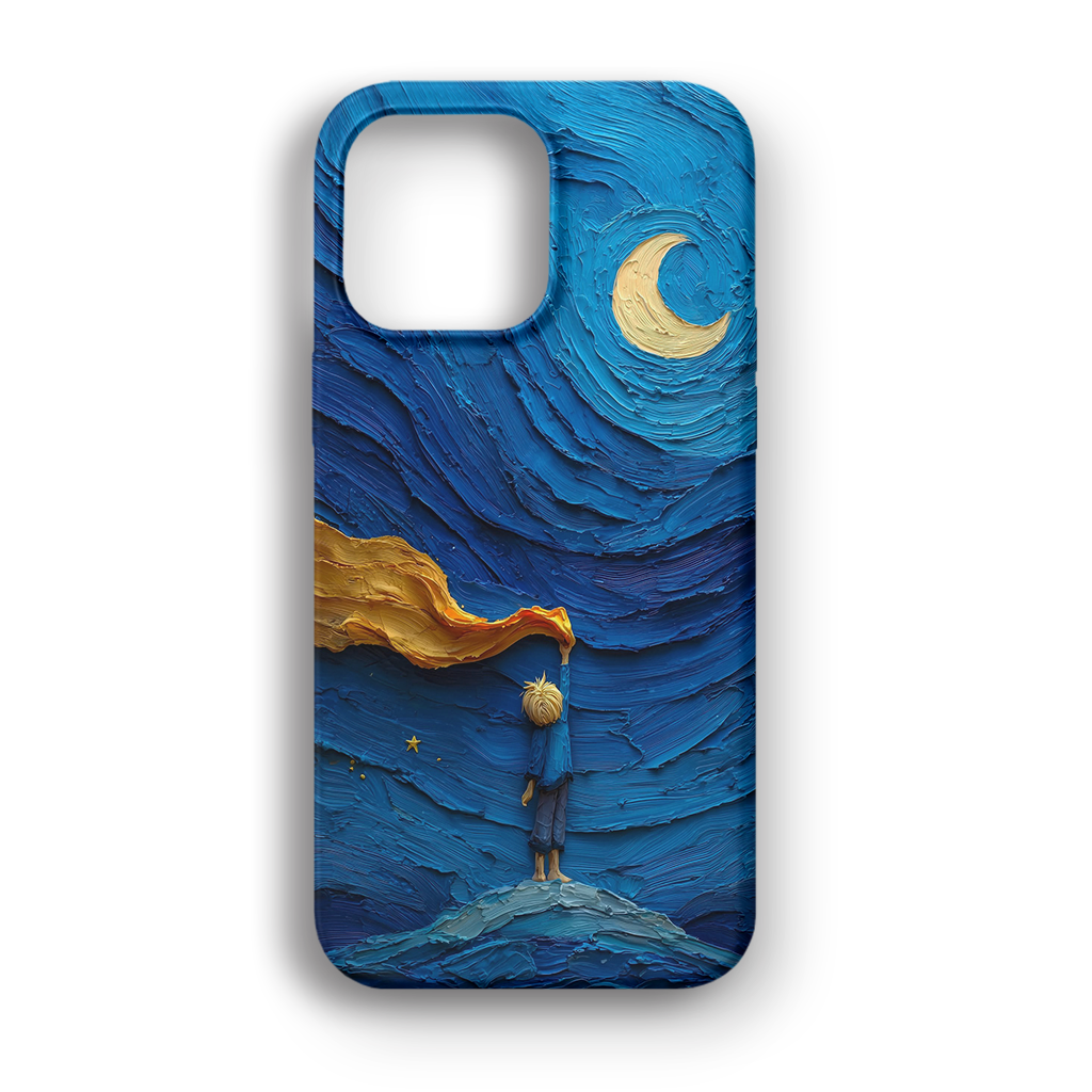 Little Prince Starry Night - Lüks Kadife İç Kaplamalı Koruyucu Kılıf (K 141)