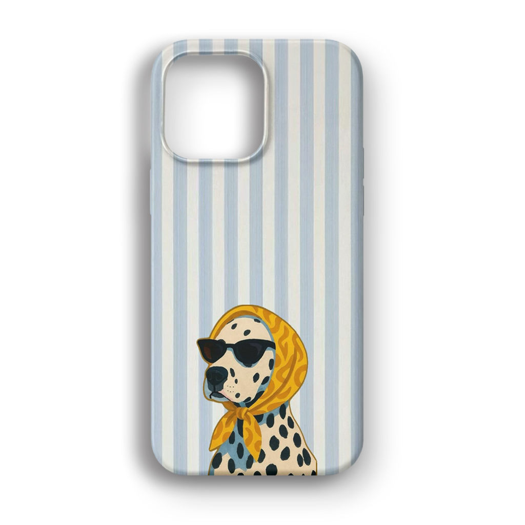 Dalmatian with Sunglasses - Lüks Kadife İç Kaplamalı Koruyucu Kılıf (K 154)