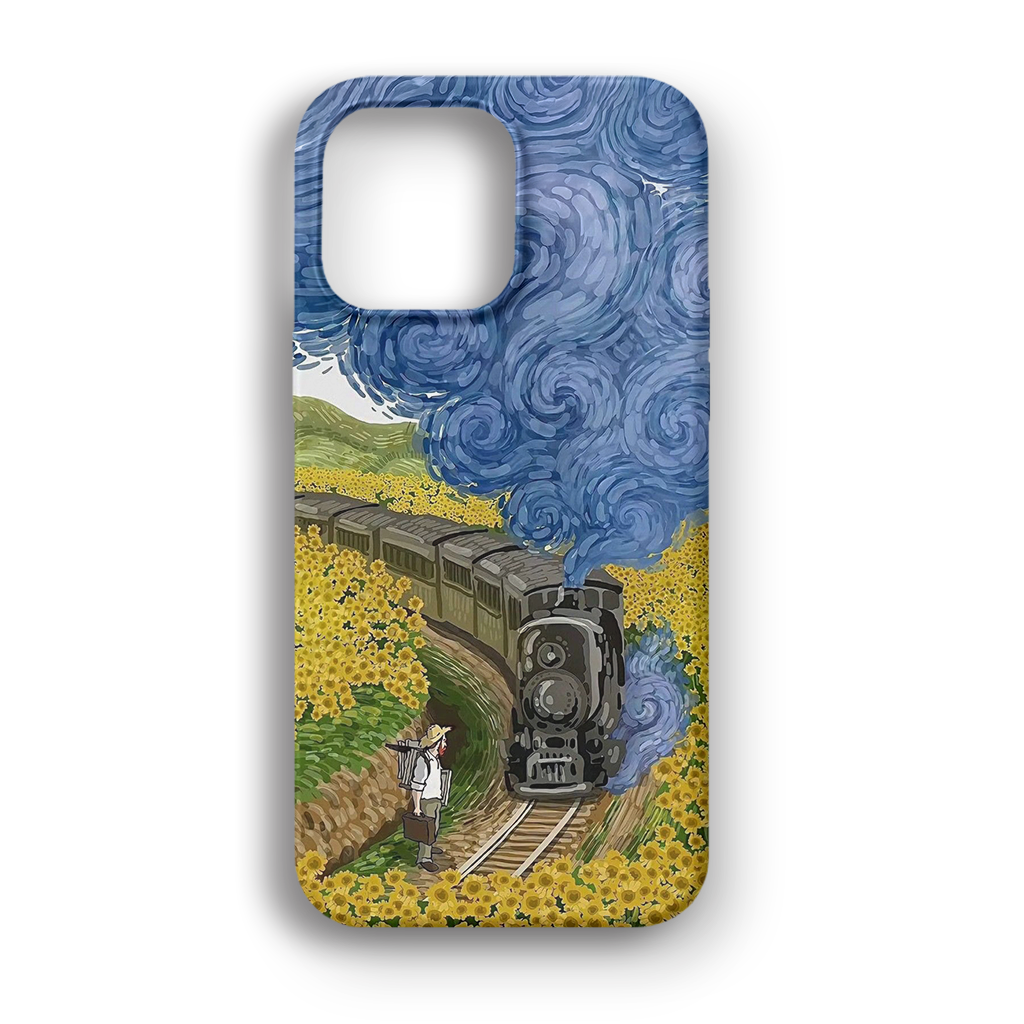 Starry Night Train Journey - Lüks Kadife İç Kaplamalı Koruyucu Kılıf (K 160)