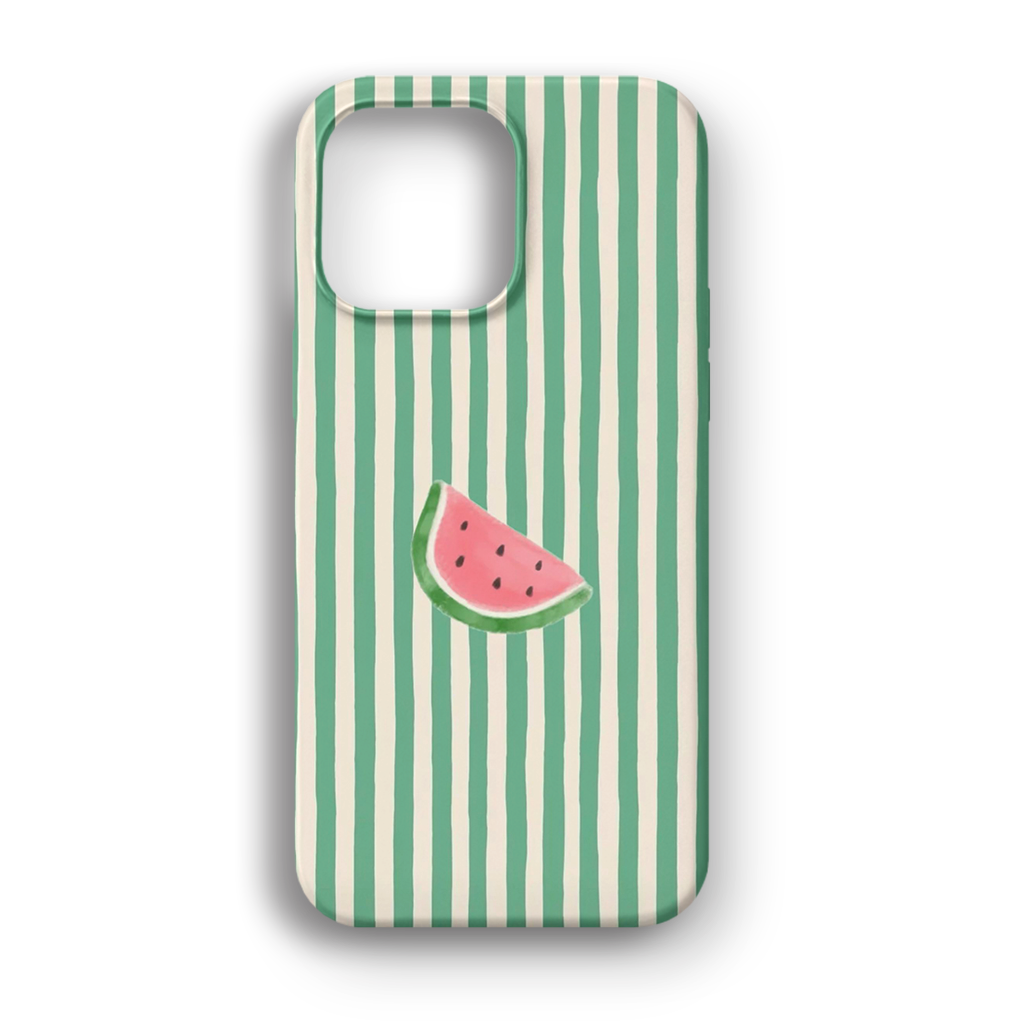Watermelon Stripe - Lüks Kadife İç Kaplamalı Koruyucu Kılıf (K 171)
