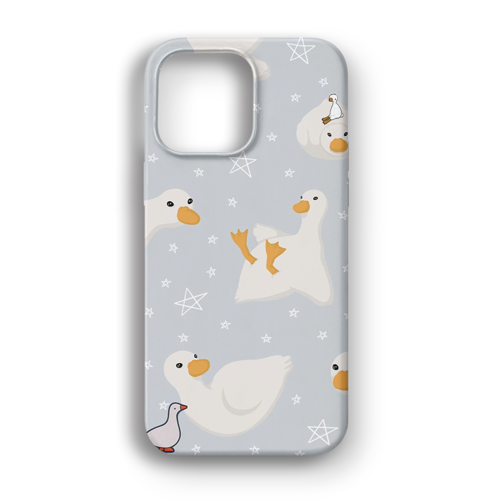 Cute Ducks - Lüks Kadife İç Kaplamalı Koruyucu Kılıf (K 233)