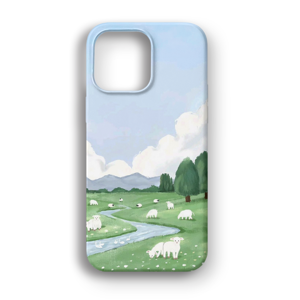 Pastoral Sheep - Lüks Kadife İç Kaplamalı Koruyucu Kılıf (K 243)