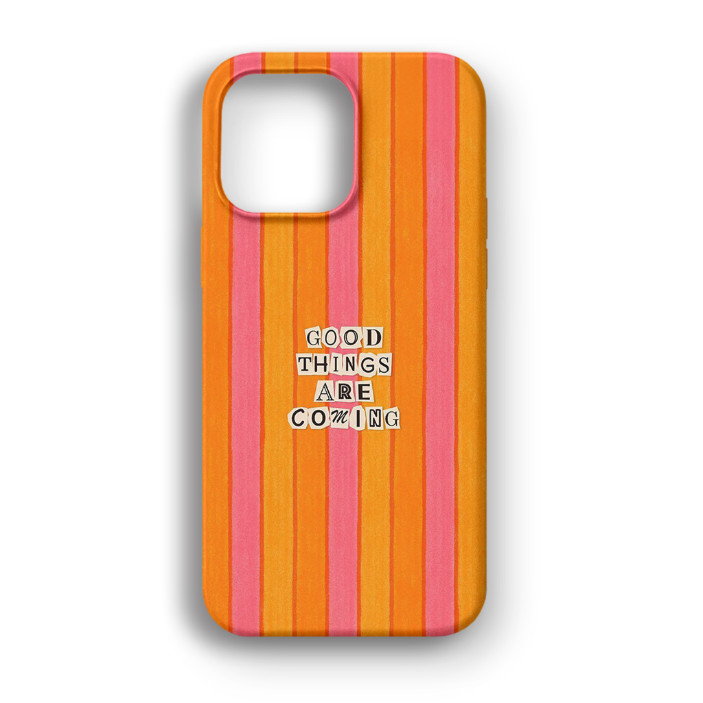 Good Things Are Coming - Lüks Kadife İç Kaplamalı Koruyucu Kılıf (K 253)
