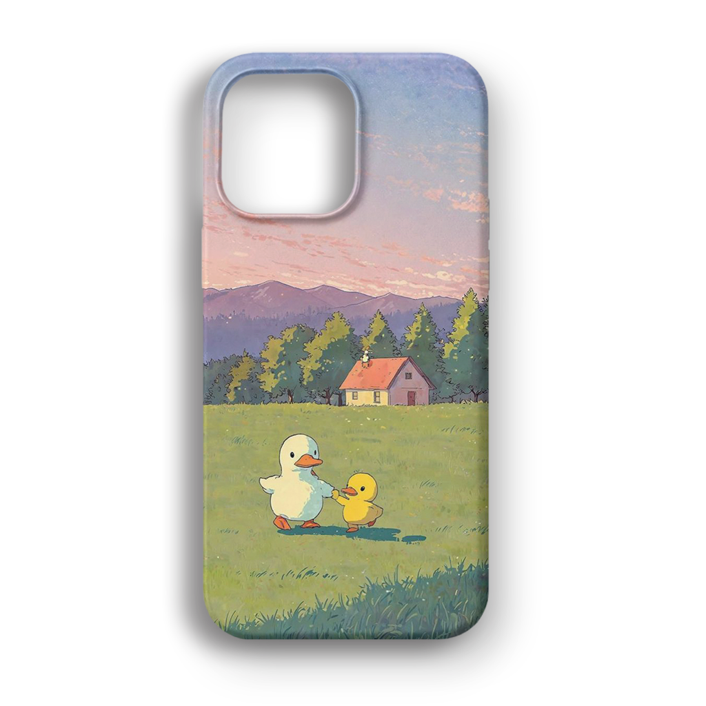 Duck Family - Lüks Kadife İç Kaplamalı Koruyucu Kılıf (K 254)