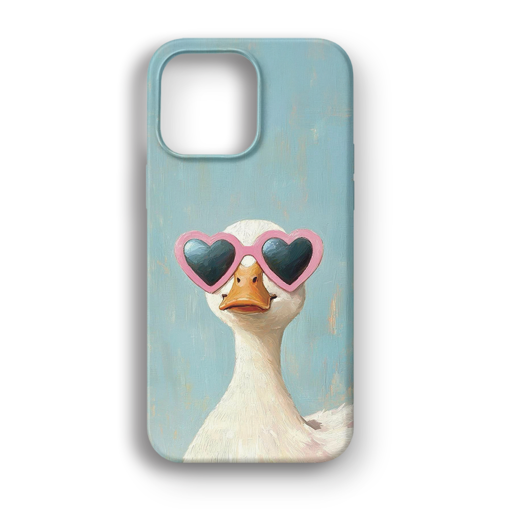 Heart Sunglasses Goose - Lüks Kadife İç Kaplamalı Koruyucu Kılıf (K 270)
