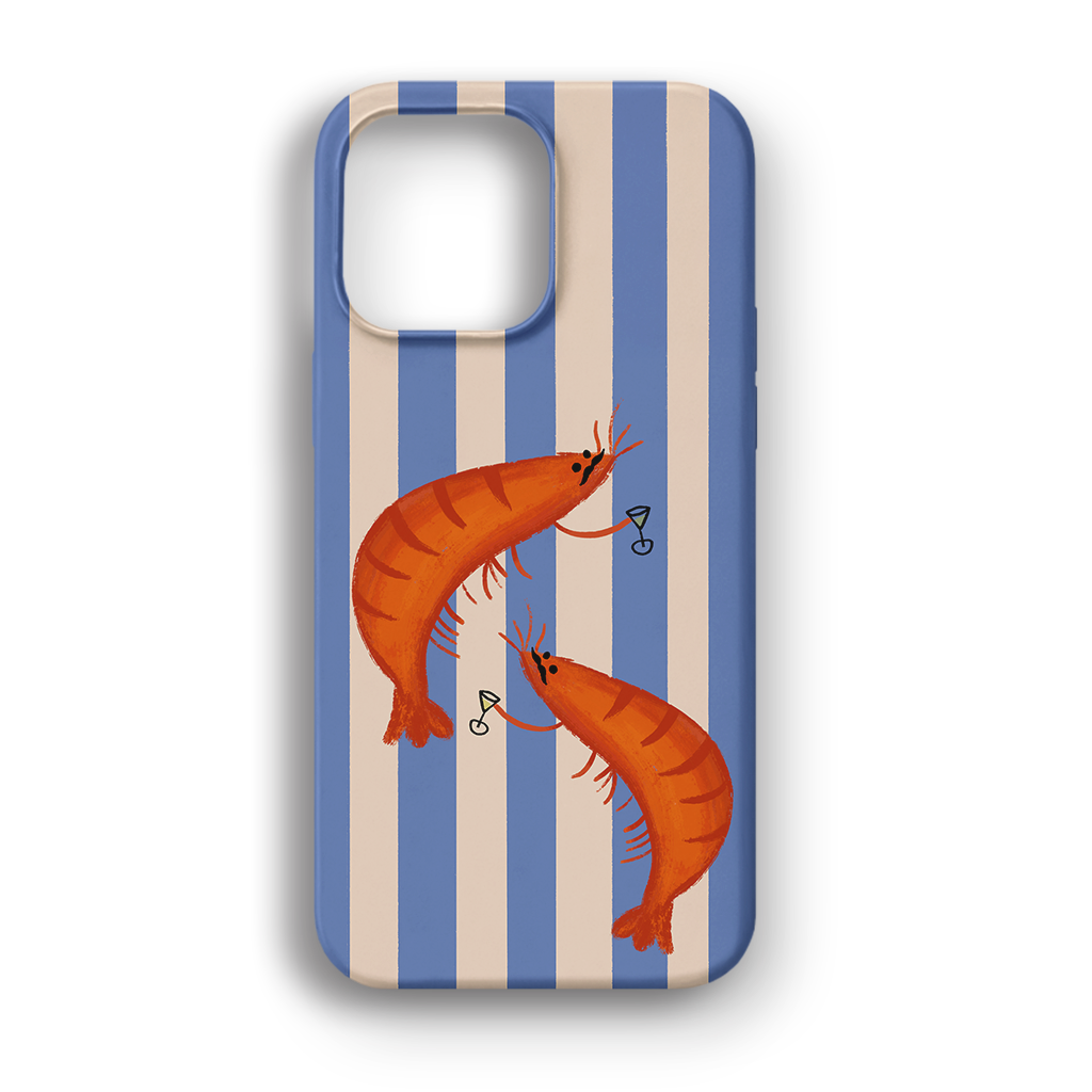 Shrimp Party - Lüks Kadife İç Kaplamalı Koruyucu Kılıf (K 276)