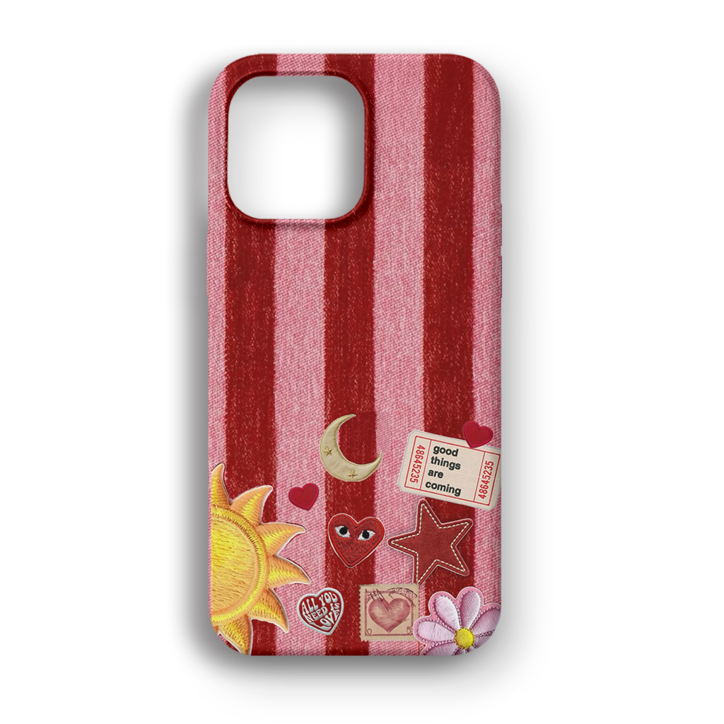 Colorful Patchwork - Lüks Kadife İç Kaplamalı Koruyucu Kılıf (K 291)