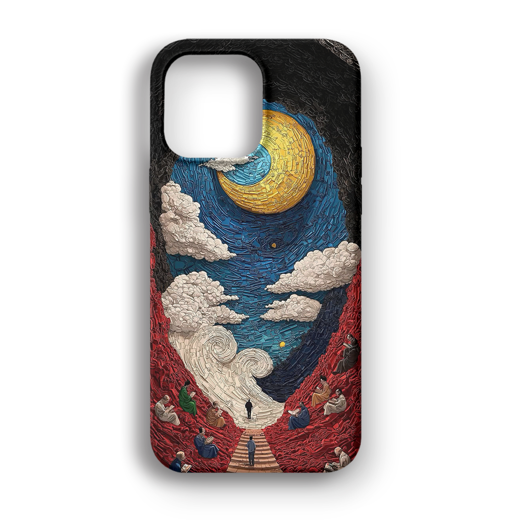 Starry Night Meadow - Lüks Kadife İç Kaplamalı Koruyucu Kılıf (K 296)