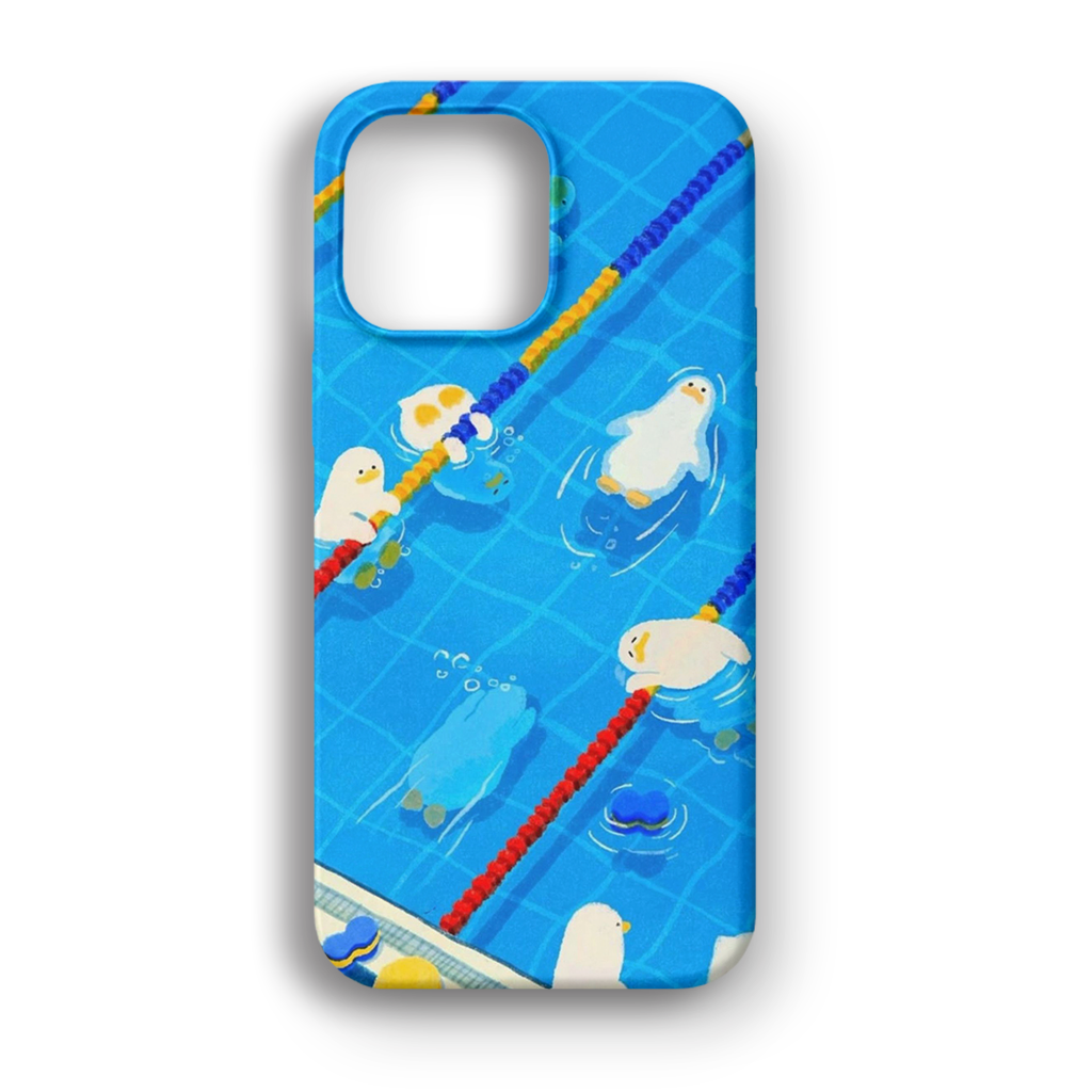 Rainbow Duck Pool - Lüks Kadife İç Kaplamalı Koruyucu Kılıf (K 302)