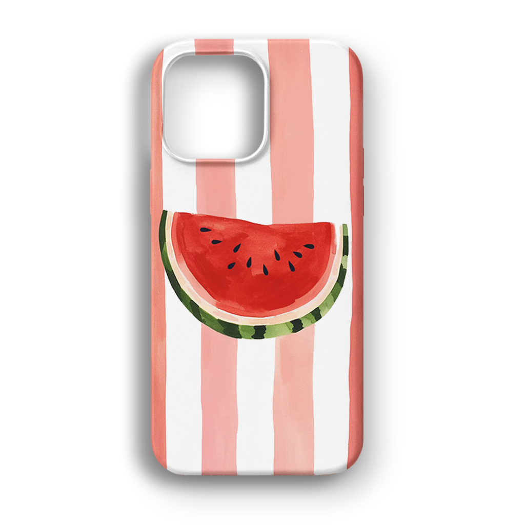 Watermelon Stripe - Lüks Kadife İç Kaplamalı Koruyucu Kılıf (K 87)