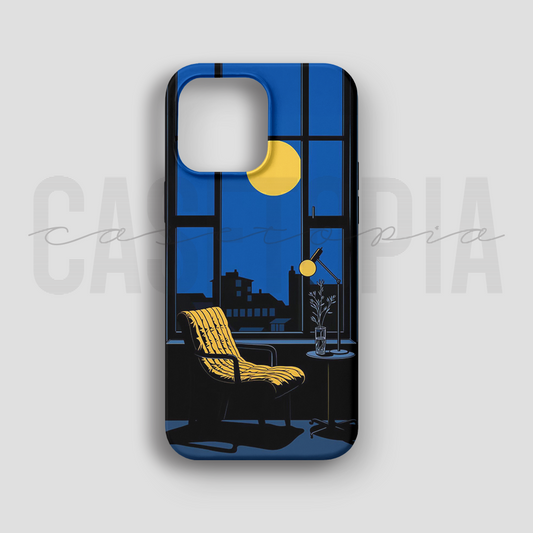 Cozy Night Window - Lüks Kadife İç Kaplamalı Koruyucu Kılıf (K 114)