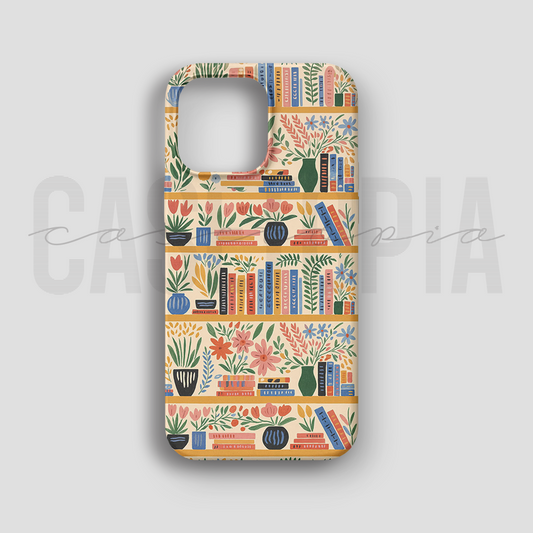 Books & Blooms Shelf - Lüks Kadife İç Kaplamalı Koruyucu Kılıf (K 124)