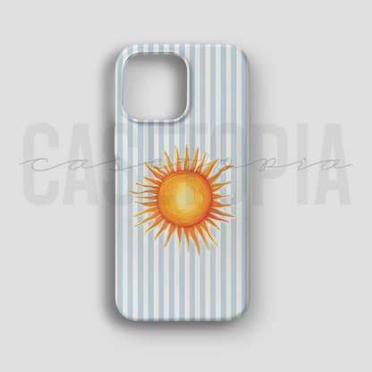 Sun of May Stripes - Lüks Kadife İç Kaplamalı Koruyucu Kılıf (K 134)