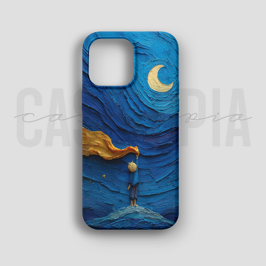 Little Prince Starry Night - Lüks Kadife İç Kaplamalı Koruyucu Kılıf (K 141)
