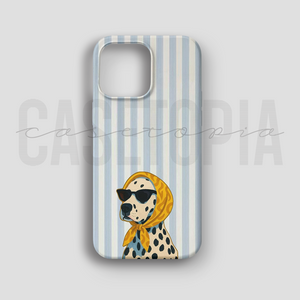 Dalmatian with Sunglasses - Lüks Kadife İç Kaplamalı Koruyucu Kılıf (K 154)