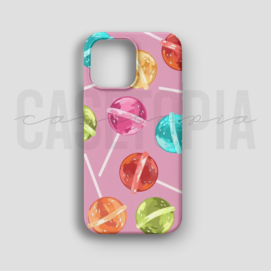 Colorful Lollipop - Lüks Kadife İç Kaplamalı Koruyucu Kılıf (K 162)