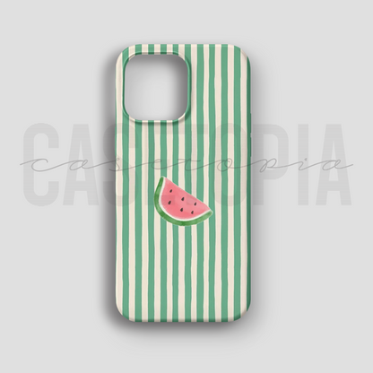 Watermelon Stripe - Lüks Kadife İç Kaplamalı Koruyucu Kılıf (K 171)