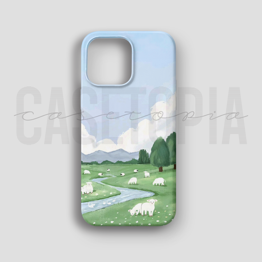 Pastoral Sheep - Lüks Kadife İç Kaplamalı Koruyucu Kılıf (K 243)