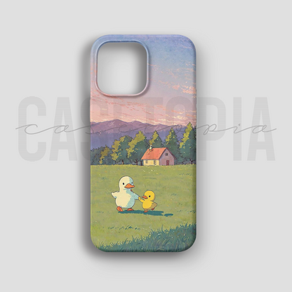 Duck Family - Lüks Kadife İç Kaplamalı Koruyucu Kılıf (K 254)