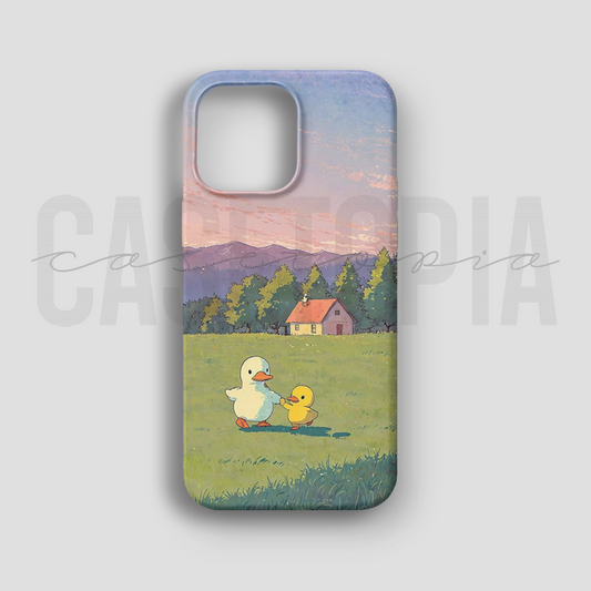 Duck Family - Lüks Kadife İç Kaplamalı Koruyucu Kılıf (K 254)