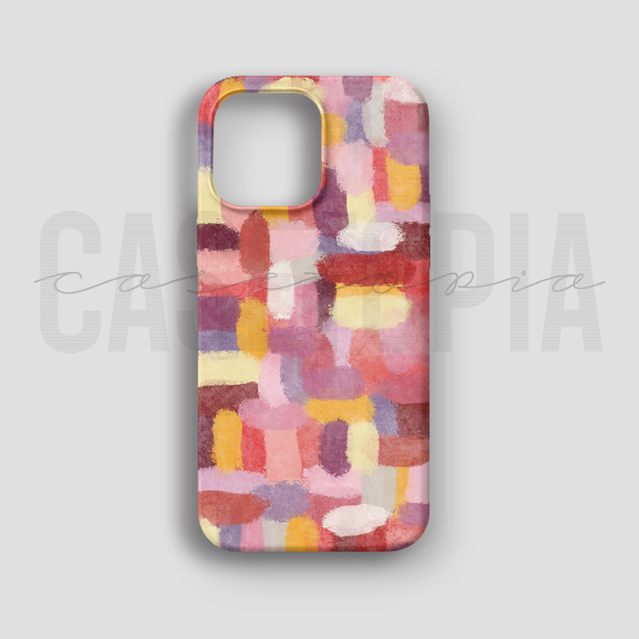 Colorful Mosaic - Lüks Kadife İç Kaplamalı Koruyucu Kılıf (K 259)