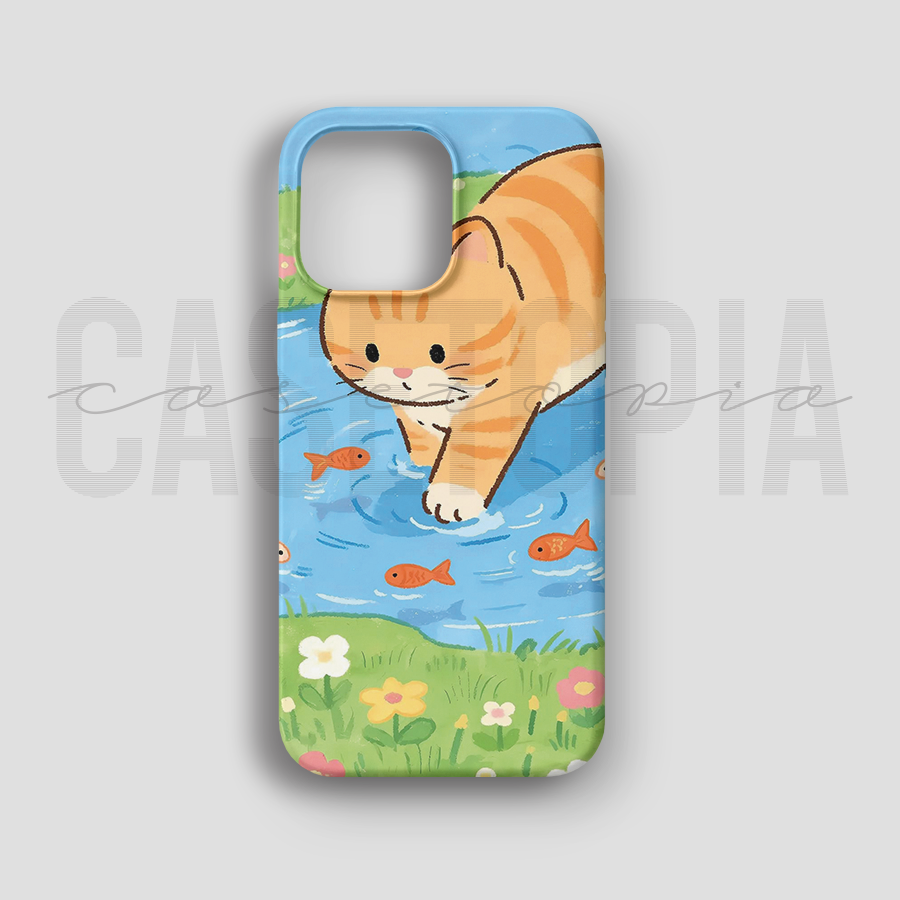 Fishing Cat - Lüks Kadife İç Kaplamalı Koruyucu Kılıf (K 266)