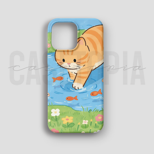 Fishing Cat - Lüks Kadife İç Kaplamalı Koruyucu Kılıf (K 266)
