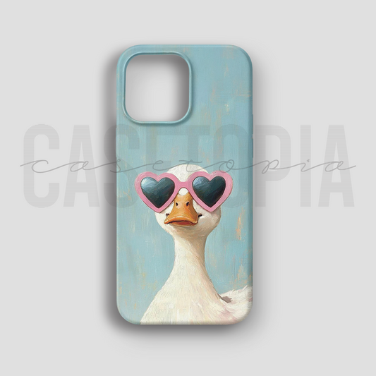 Heart Sunglasses Goose - Lüks Kadife İç Kaplamalı Koruyucu Kılıf (K 270)