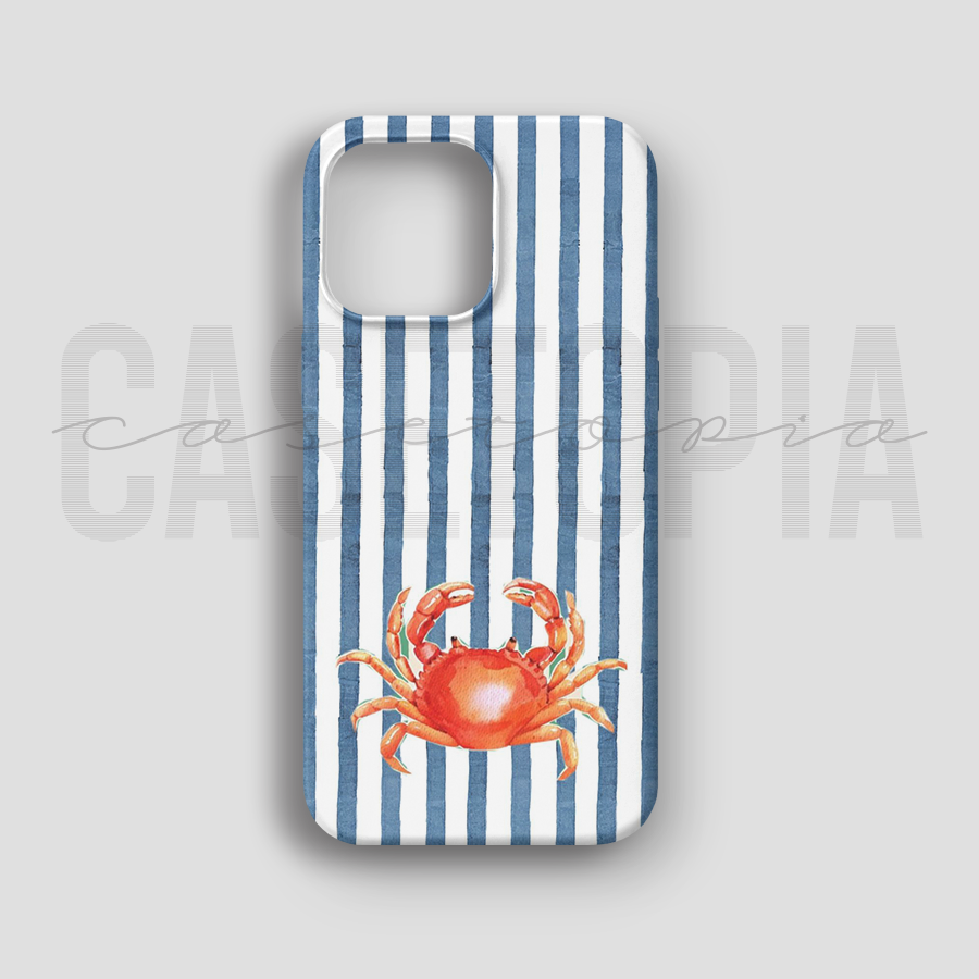 Cute Crab - Lüks Kadife İç Kaplamalı Koruyucu Kılıf (K 274)