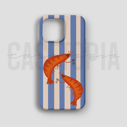 Shrimp Party - Lüks Kadife İç Kaplamalı Koruyucu Kılıf (K 276)