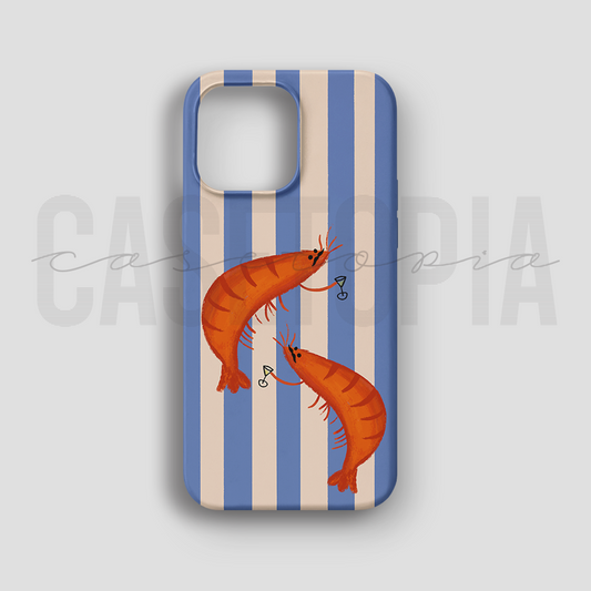 Shrimp Party - Lüks Kadife İç Kaplamalı Koruyucu Kılıf (K 276)