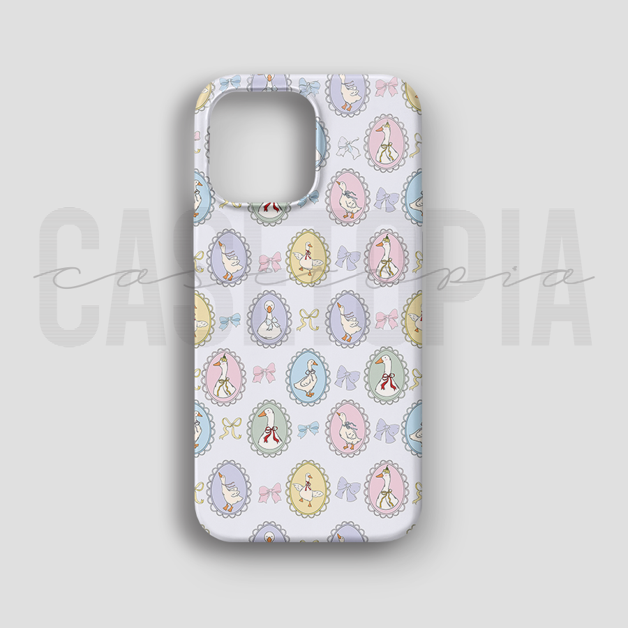 Duck Cameo Pattern - Lüks Kadife İç Kaplamalı Koruyucu Kılıf (K 282)