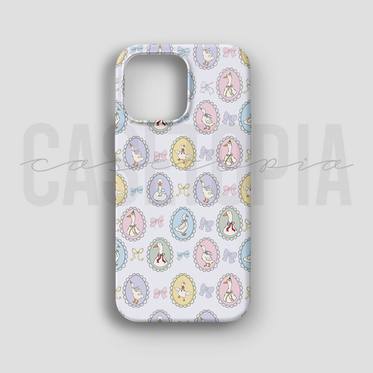 Duck Cameo Pattern - Lüks Kadife İç Kaplamalı Koruyucu Kılıf (K 282)