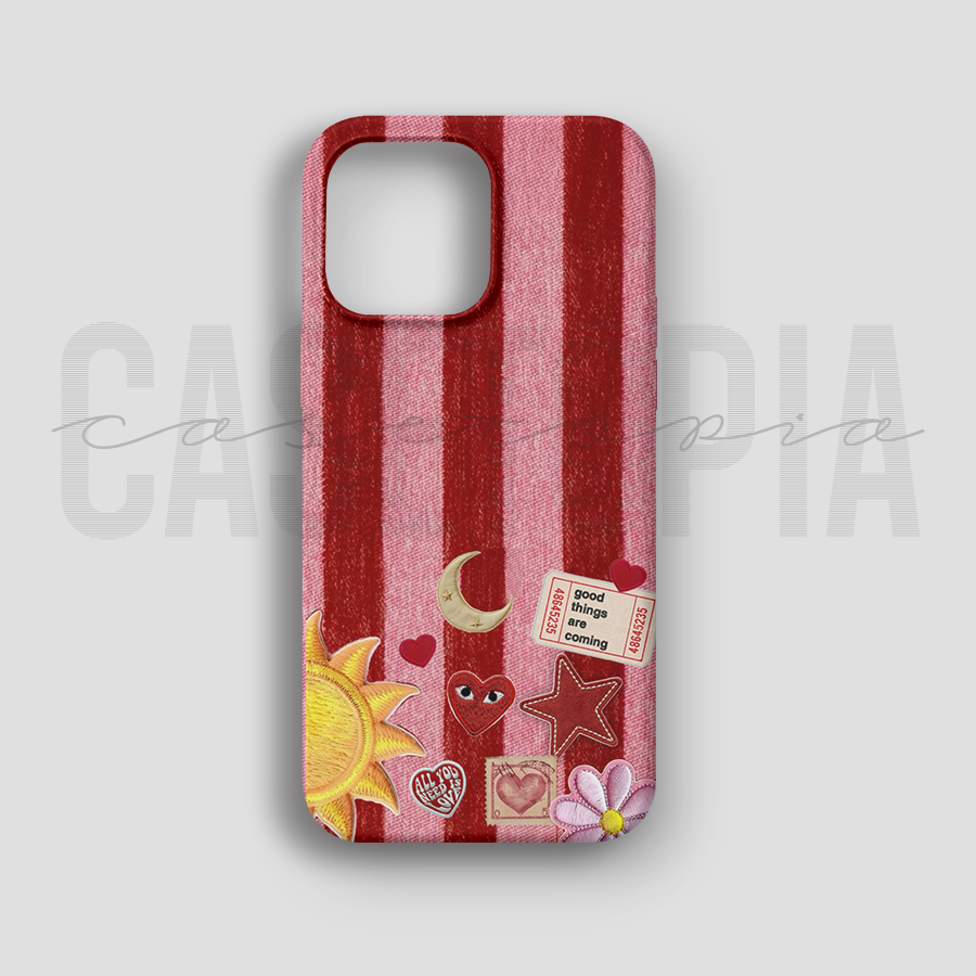 Colorful Patchwork - Lüks Kadife İç Kaplamalı Koruyucu Kılıf (K 291)
