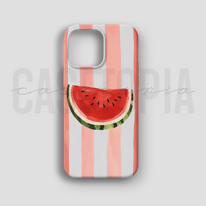 Watermelon Stripe - Lüks Kadife İç Kaplamalı Koruyucu Kılıf (K 87)