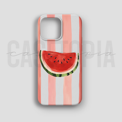 Watermelon Stripe - Lüks Kadife İç Kaplamalı Koruyucu Kılıf (K 87)